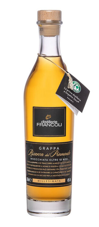 Grappa Luigi Francoli Riserva del Piemonte Grappa SCHÜWO Trink Kultur