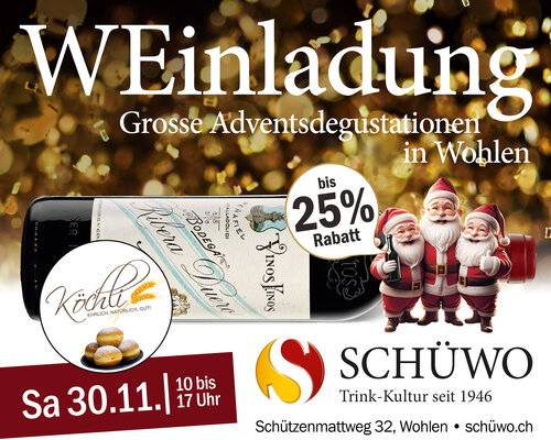 Grosse Adventsdegustation Wohlen