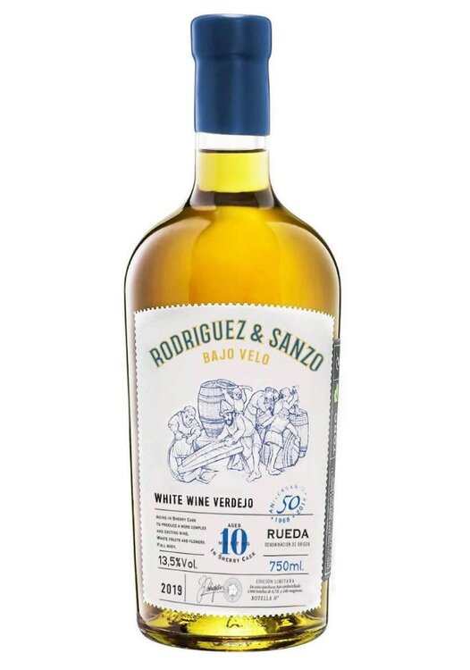 Rodríguez & Sanzo Bajo Velo Blanco Verdejo aus dem Sherry-Fass Rueda Spanien (92 Punkte Guia Penin)