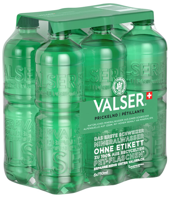 Valser Prickelnd 75 cl PET 6-Pack