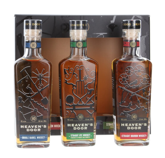 Heaven's Door Trilogy Set 3x20cl Double Barrel, Straight Rye, Bourbon (Solange Vorrat)