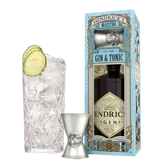 Gin Hendrick's 70 cl Geschenkpackung mit Messbecher