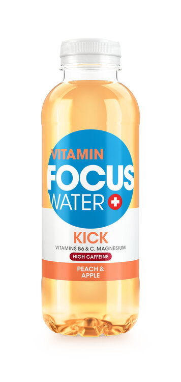 Focuswater Kick Pfirsich & Apfel PET, 6-Pack