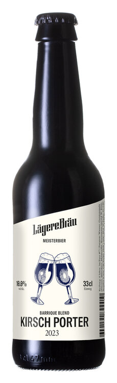 Lägere Bräu Barrique Blend Kirsch Porter 10% Vol. Meisterbier 33 cl EW-Flasche