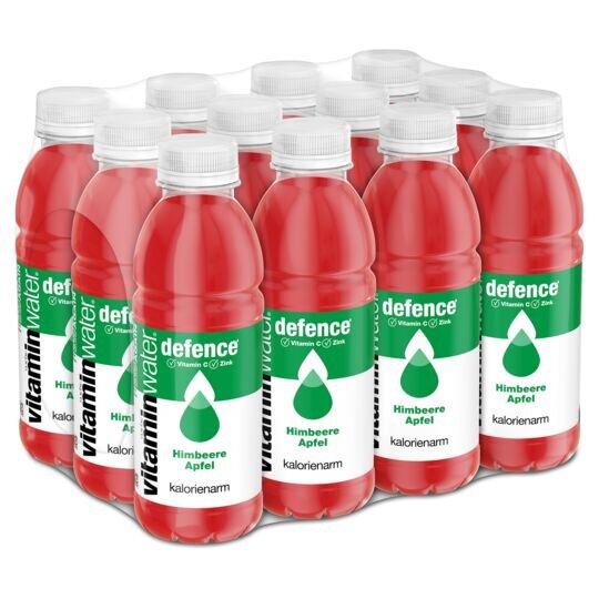 Vitamin Water Glacéau DEFENCE Himbeere Apfel PET, 12-Pack (auf Anfrage)