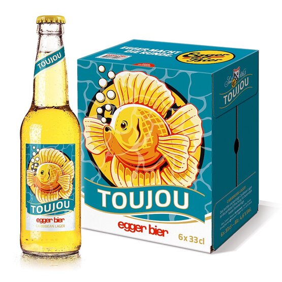 Egger Toujou Caribbean Lager 33 cl EW (auf Anfrage)