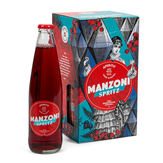 Apéritif Manzoni Spritz 33 cl 4-Pack alkoholfrei Goba Manufaktur 