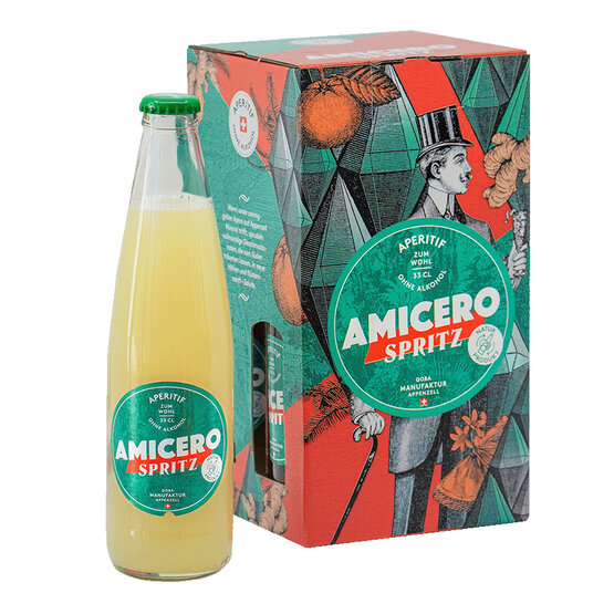 Apéritif Amicero Spritz alkoholfrei 33 cl Goba Manufaktur 