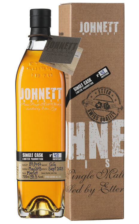 Johnett Single Cask N° 49 Swiss Single Malt Whisky Distillerie Etter