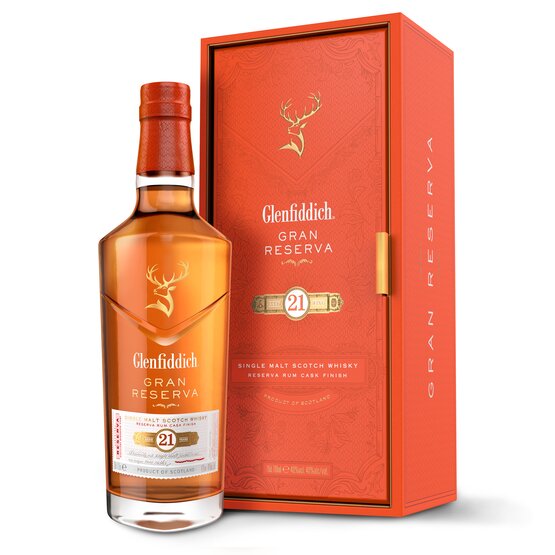 Glenfiddich 21 Years Gran Reserva Rum Cask Finish Pure Malt Whisky 