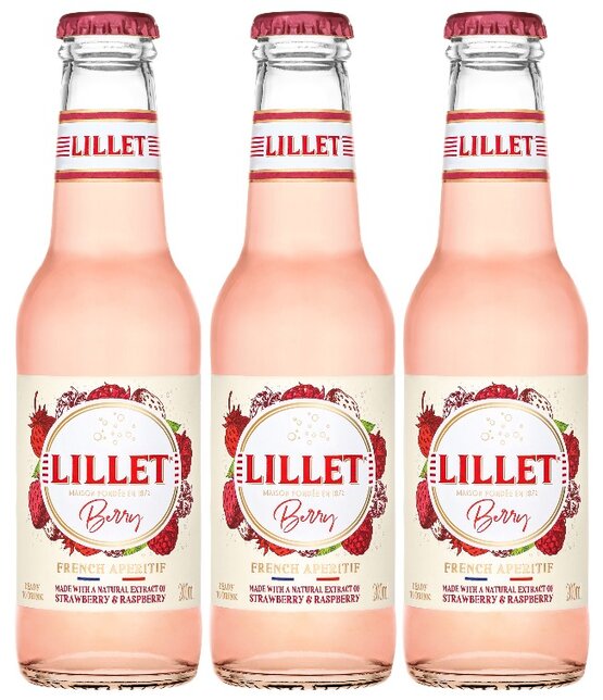 Lillet Berry 10% Vol. Ready to drink 20 cl EW Glas Preis pro 3-Pack