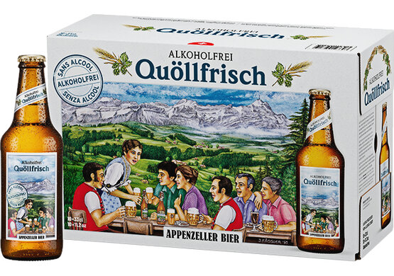 Appenzeller Quöllfrisch alkoholfrei 33 cl 10-Pack EW