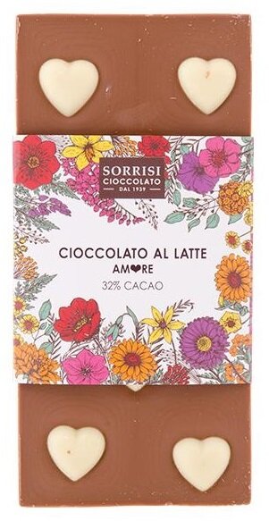 Cioccolato al Latte Amore Sorrisi 80g