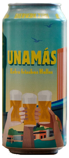 Unamás Helles Lagerbier 44 cl Dose Bierwerk Züri