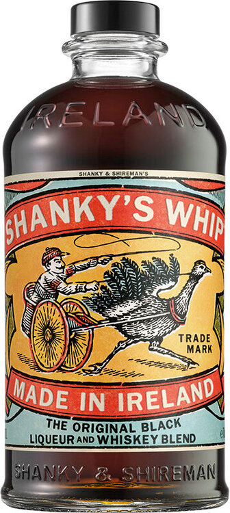 Whiskey Shanky's Whip The Original Black Liqueur and Whisky Blend Ireland