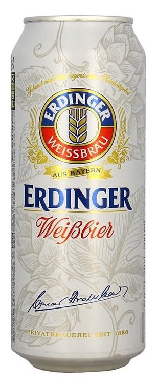 Erdinger Weissbier trüb mit feiner Hefe Dose