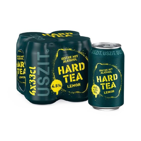 Hard Tea Lemon USZIT 33 cl Dose 4-Pack