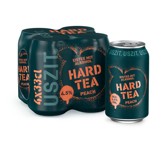 Hard Tea Peach USZIT 33 cl Dose 4-Pack (auf Anfrage)