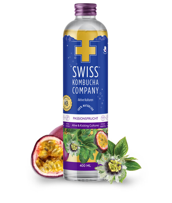 Swiss Kombucha Passionsfrucht 40cl EW-Glas