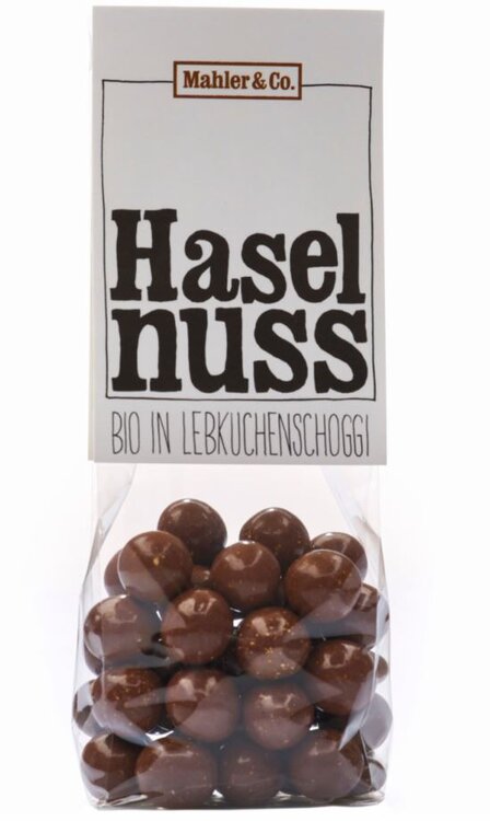 Mahler Haselnüsse in Lebkuchenschoggi Bio 140g