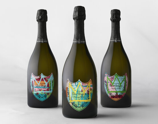 Champagne Dom Pérignon "Jean-Michel Basquiat" Special Edition Brut Vintage 2015 (mit Geschenkbox) (limitiert)