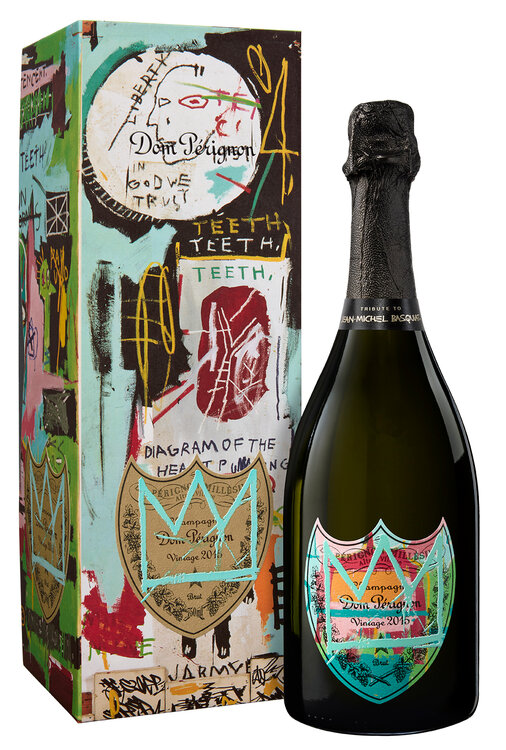 Champagne Dom Pérignon "Jean-Michel Basquiat" Special Edition Brut Vintage 2015 (mit Geschenkbox) (limitiert)