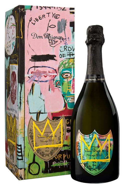 Champagne Dom Pérignon "Jean-Michel Basquiat" Special Edition Brut Vintage 2015 (mit Geschenkbox) (limitiert)