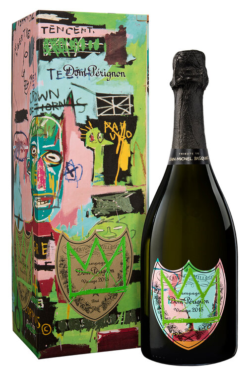 Champagne Dom Pérignon "Jean-Michel Basquiat" Special Edition Brut Vintage 2015 (mit Geschenkbox) (limitiert)