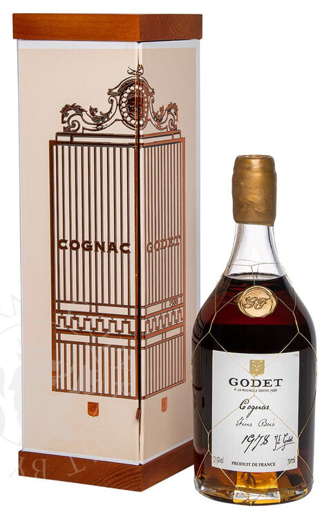 Cognac Godet Single Cask 1978  Millesime Fins Bois