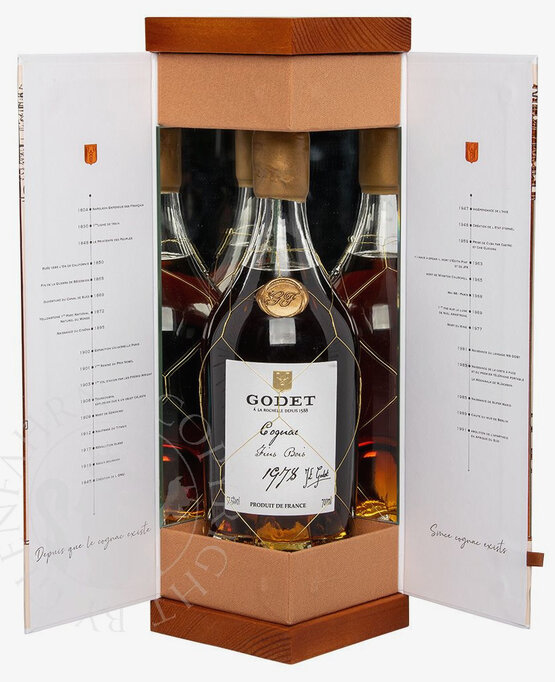 Cognac Godet Single Cask 1978  Millesime Fins Bois