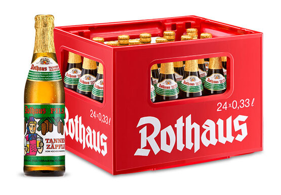 Tannen Zäpfle 33 cl 24er Harass Rothaus Bräu