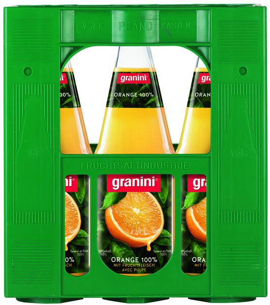 Granini Reiner 100% Orangensaft MW-Flasche -.50 Har.Dep. 5.- 