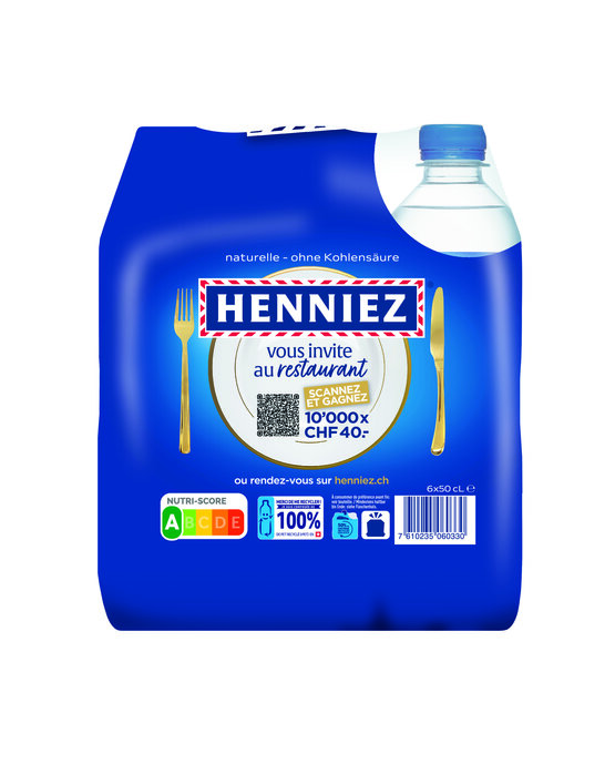 Henniez blau 50 cl PET EW 6-Pack ohne Kohlensäure