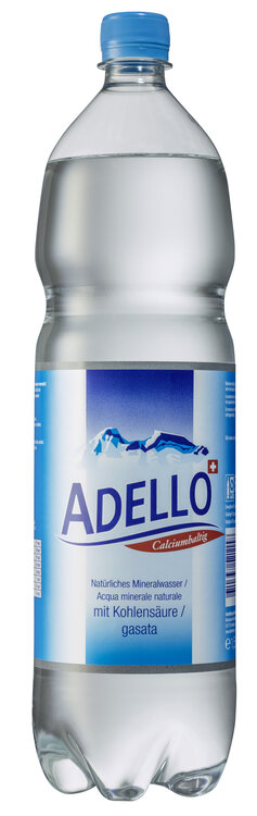 Adello prickelnd 1.5 L PET Har. Dep. 5.- Einwegfl. 