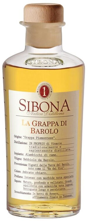 Grappa di Barolo Sibona 