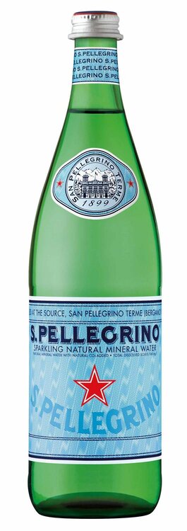 S.Pellegrino 75 cl Glas (-.50 Depot) Mineral mit Kohlensäure