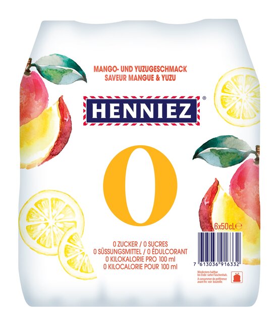 Henniez Esprit Fruits Mango/Yuzu 0-Kalorien 50 cl PET