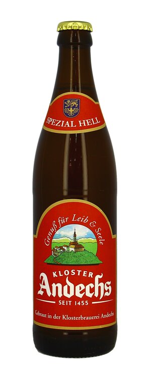 Kloster Andechs hell mit roter Etikette (auf Anfrage)