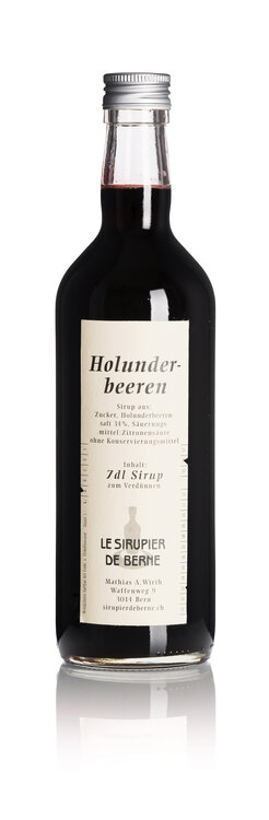 Holunderbeeren Sirup 70 cl Le Sirupier de Berne Fl.Depot Fr. 1.-