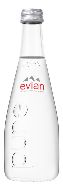 Evian Prestige 33 cl Glas EW