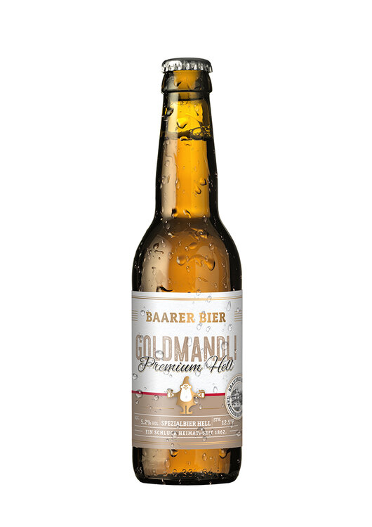 Baarer Goldmandli Bier Brauerei Baar 8-Pack EW 33 cl 