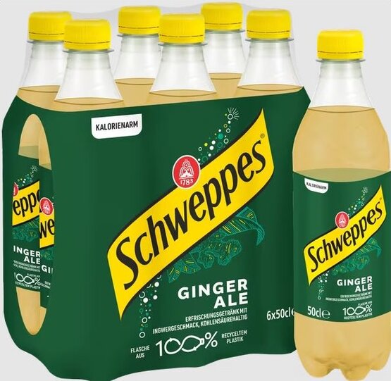 Schweppes Ginger Ale 50 cl PET EW (6-Pack)