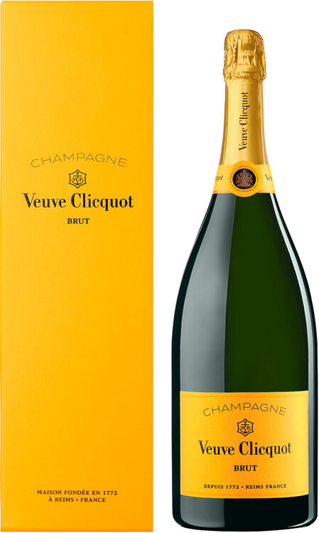 Champagne Veuve Clicquot Brut Yellow Label 75 cl Geschenkkarton 