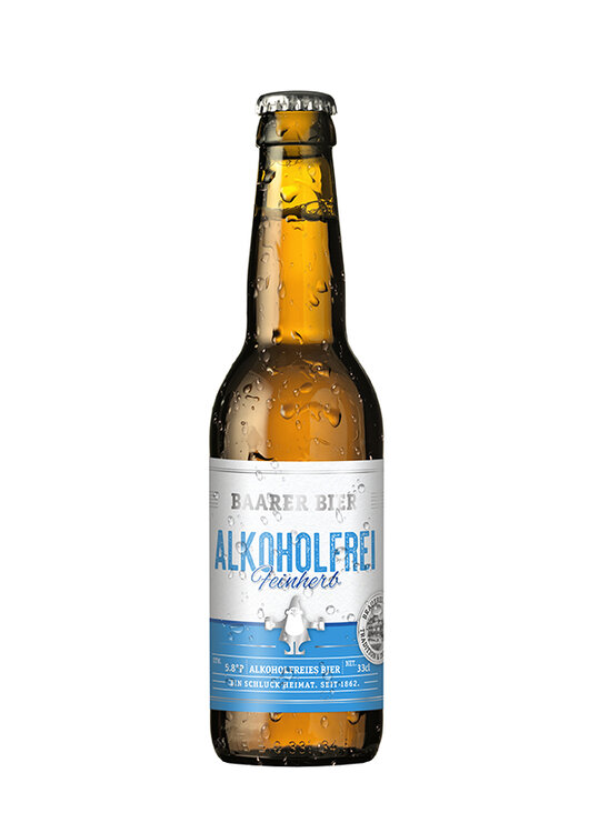 Baarer Bier alkoholfrei feinherb Brauerei Baar 33 cl Mehrweg 