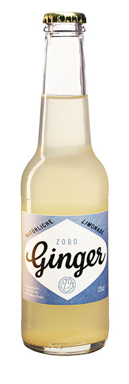 Zobo Ginger Bio Ingwer-Limetten-Limonade Glas EW