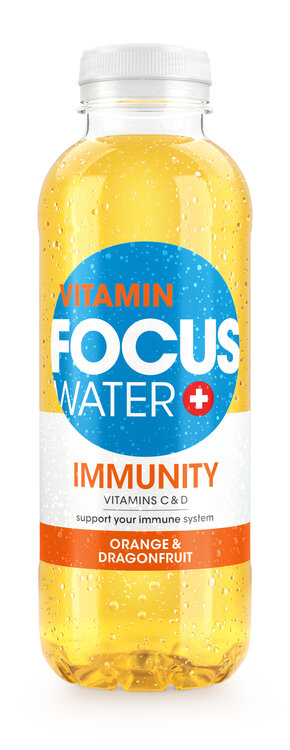 Focuswater Immunity Orange & Dragonfruit EW PET, 6-Pack