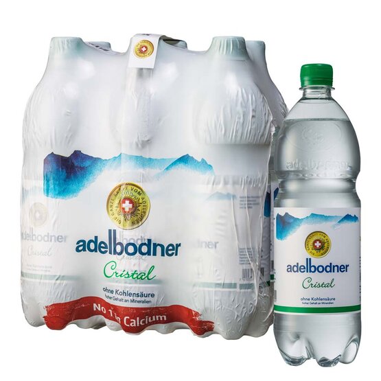 Adelbodner Mineral still 1 L PET EW 6-Pack  