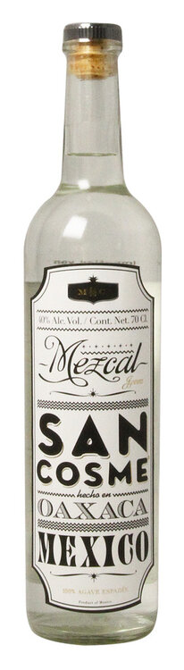 Mezcal Blanco 100 % Wild Agave San Cosme