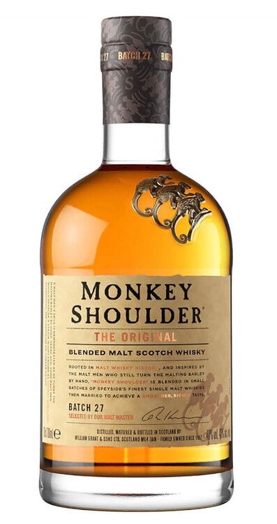 Monkey Shoulder Scotch Whisky Pure Triple Blend Highlands Speyside