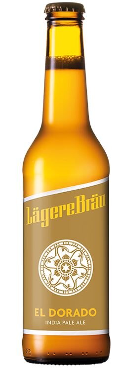 Lägere Bräu El Dorado India Pale Ale 33 cl EW (neuer Name, neue Etikette, gleiches IPA)